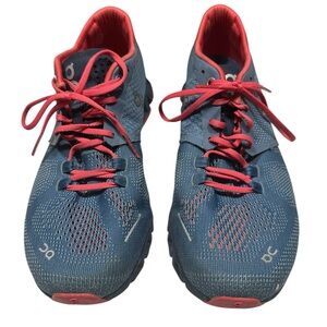 On Running Women's Blue and Pink Athletic Shoes